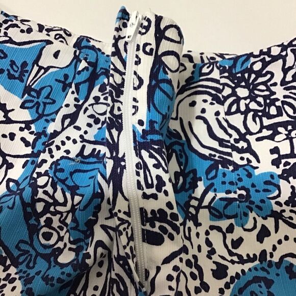 Lily Pulitzer Blue Skort Marigold Crochet Trim Size 6 - Picture 4 of 10